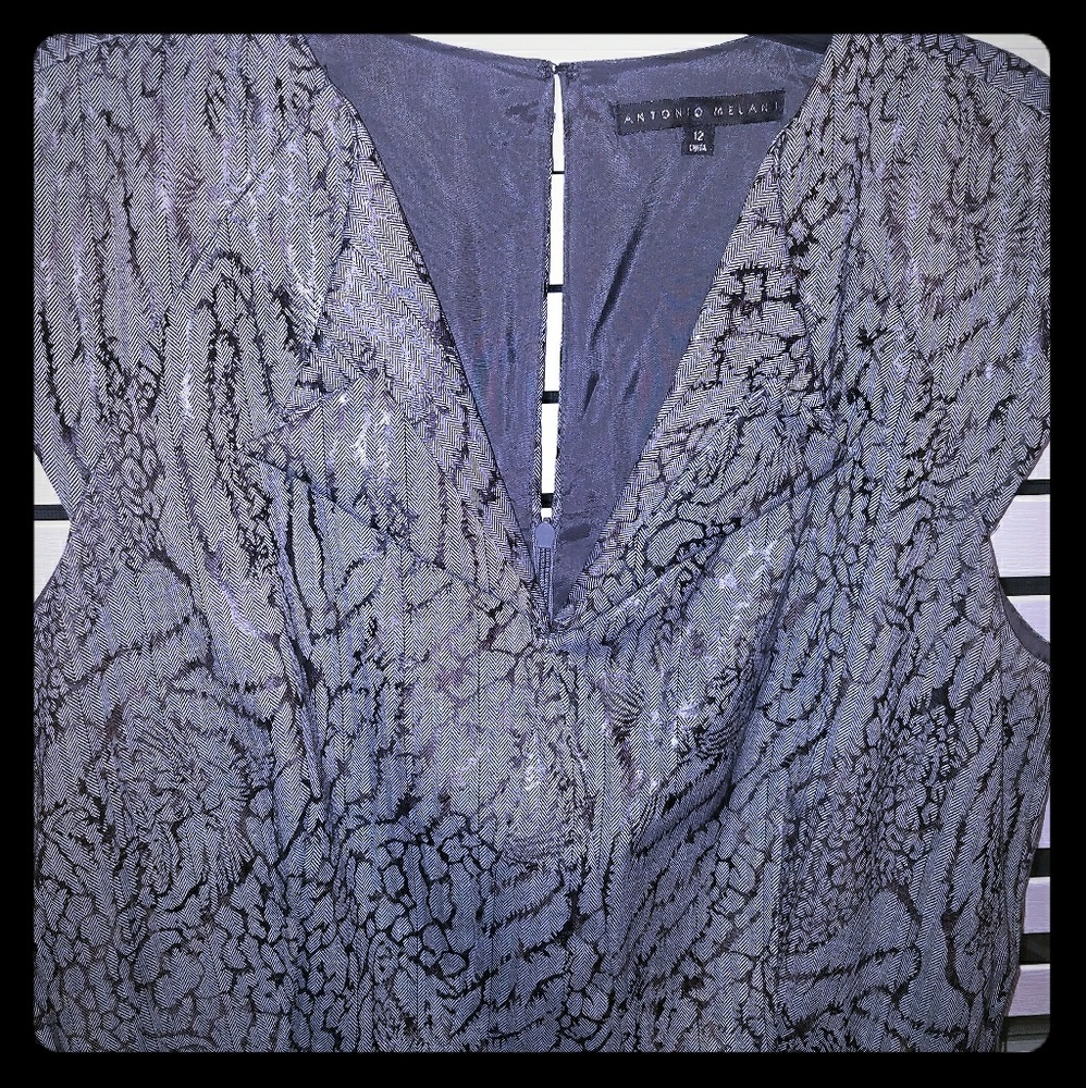 *SALE* Antonio Melani blue and brown dress